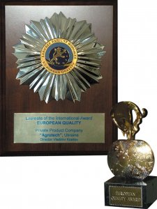 Международная награда "Европейское качество"
